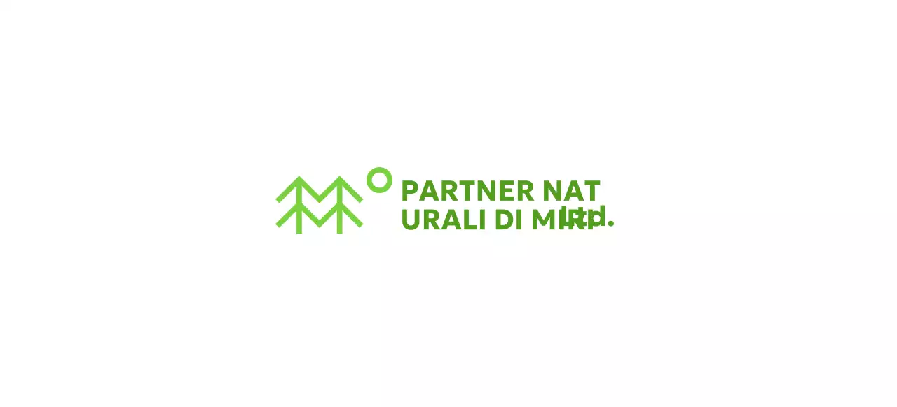 Conservazione della natura con semplici illustrazioni di alberi e colori verdi