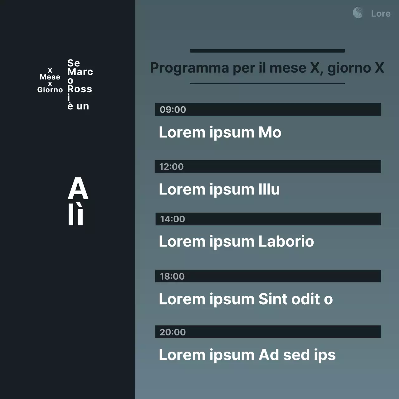 Un semplice spot elettorale in bianco e blu
