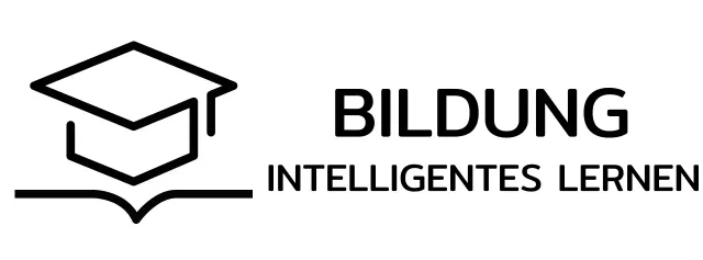 Intelligentes Lernen mit Bachelor-Mütze und Buchillustrationslogo