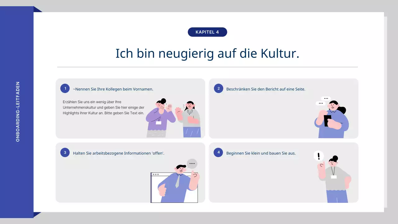 Blue's lovely HR-Schulungsmaterialien