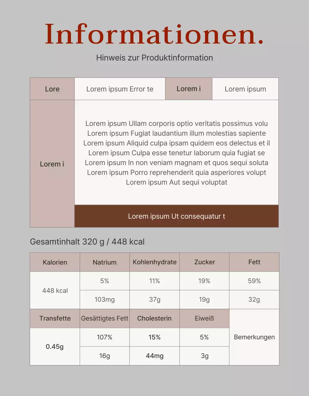 Werbung für eine süße Bäckerei in Rot und Rosa