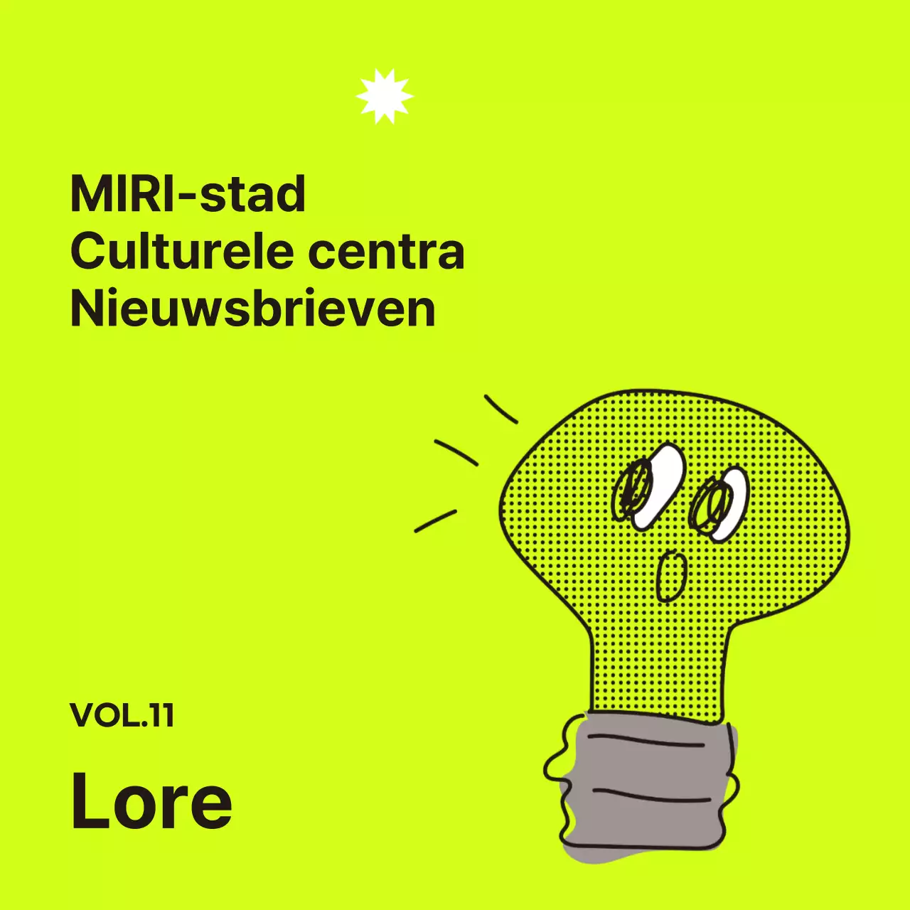 Eenvoudige blauwe nieuwsbrief cover