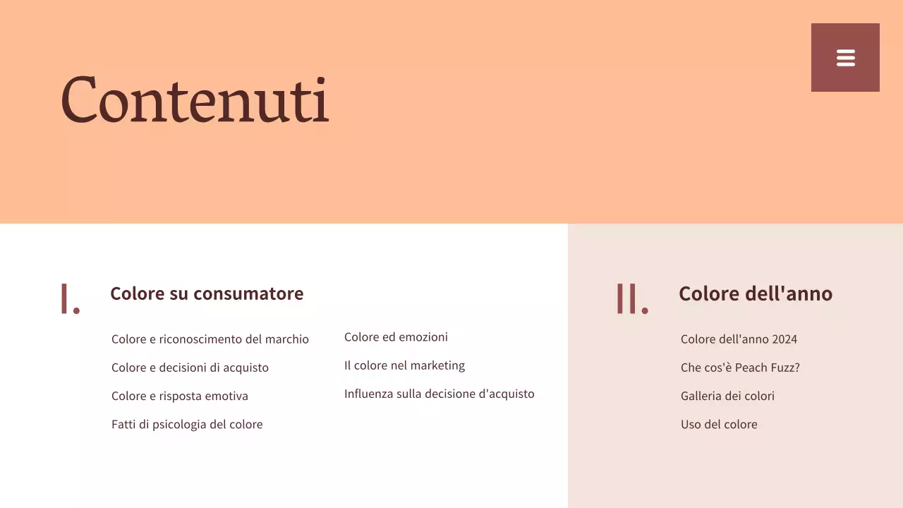 Rapporto sulle tendenze dei colori semplici beige e bianco Risorse