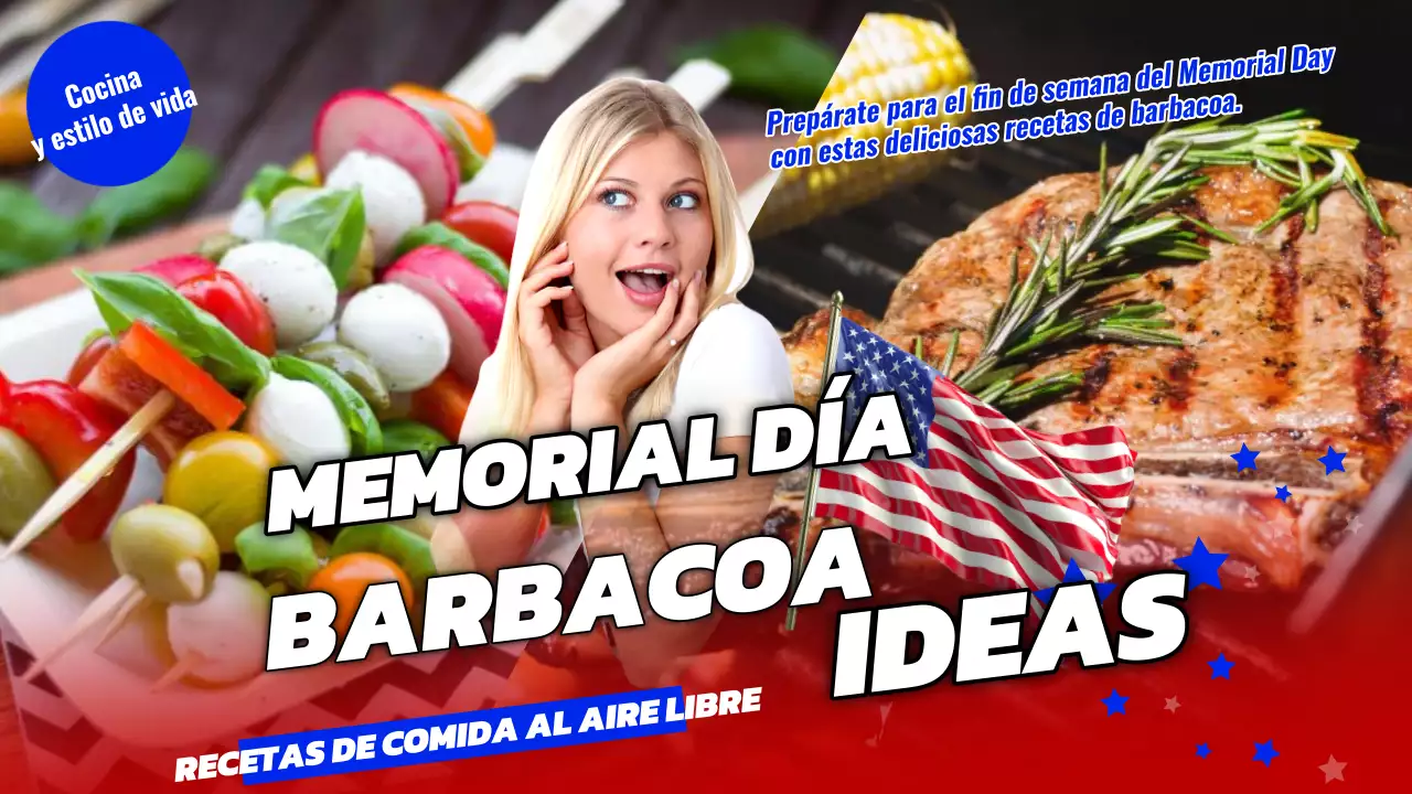 Recetas americanas de moda con toques azules para el Memorial Day