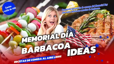 Recetas americanas de moda con toques azules para el Memorial Day