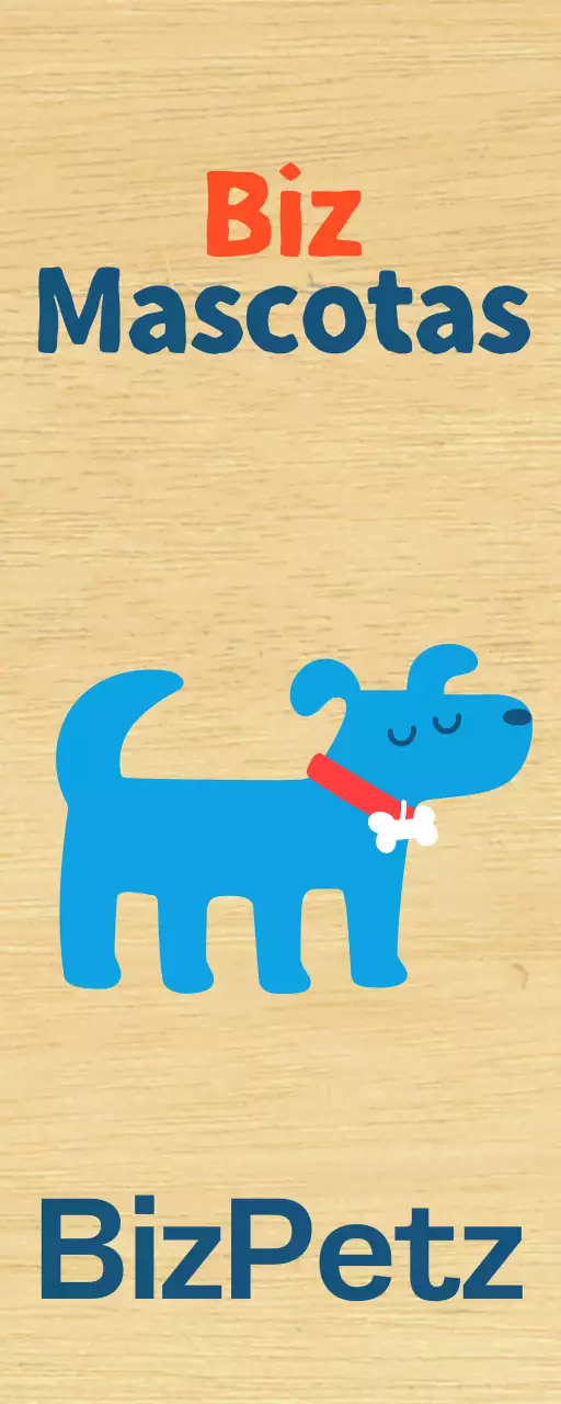 Promover un simple café azul lindo cachorro