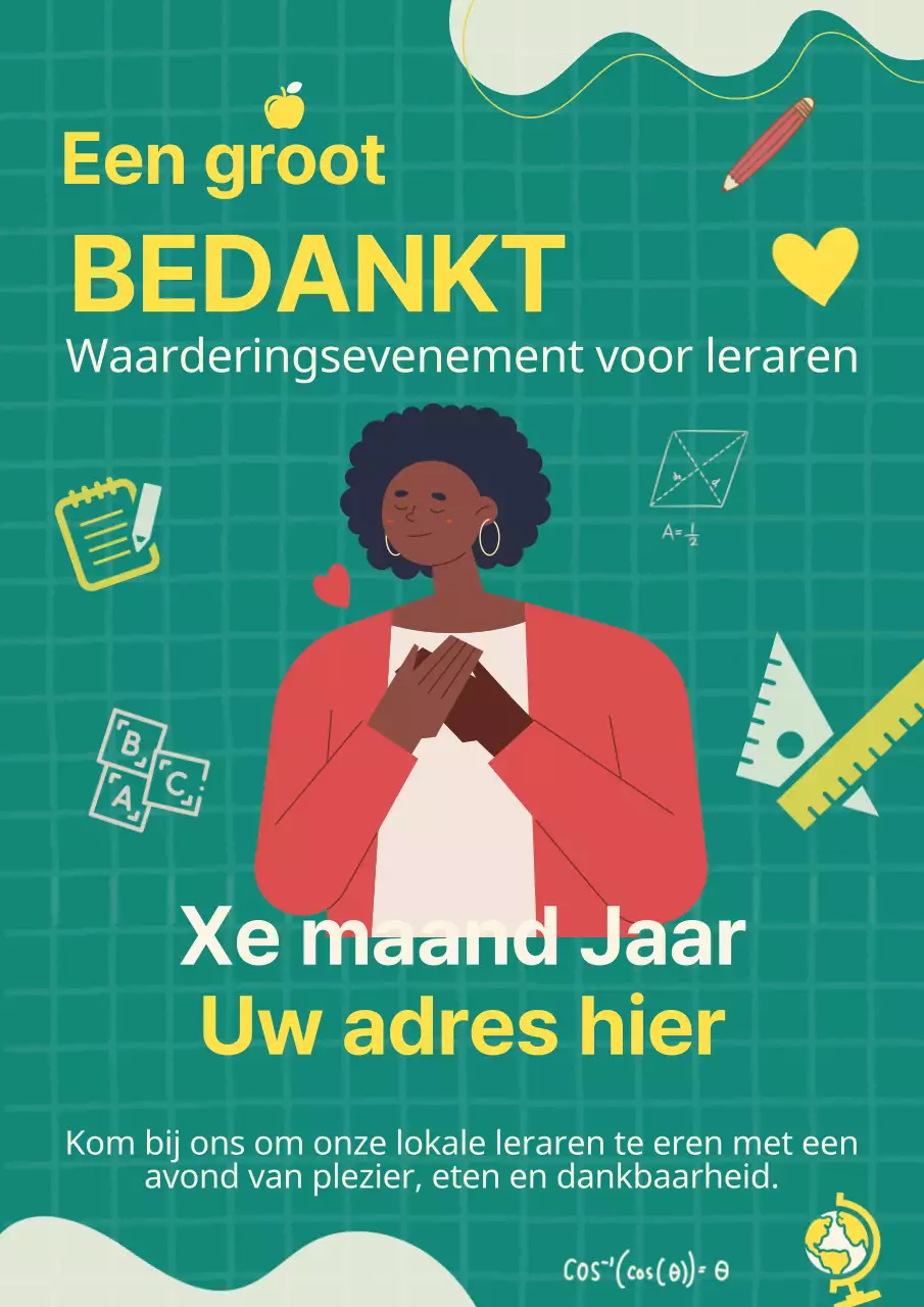Groen en Geel Trendy Docentendag Publiciteit