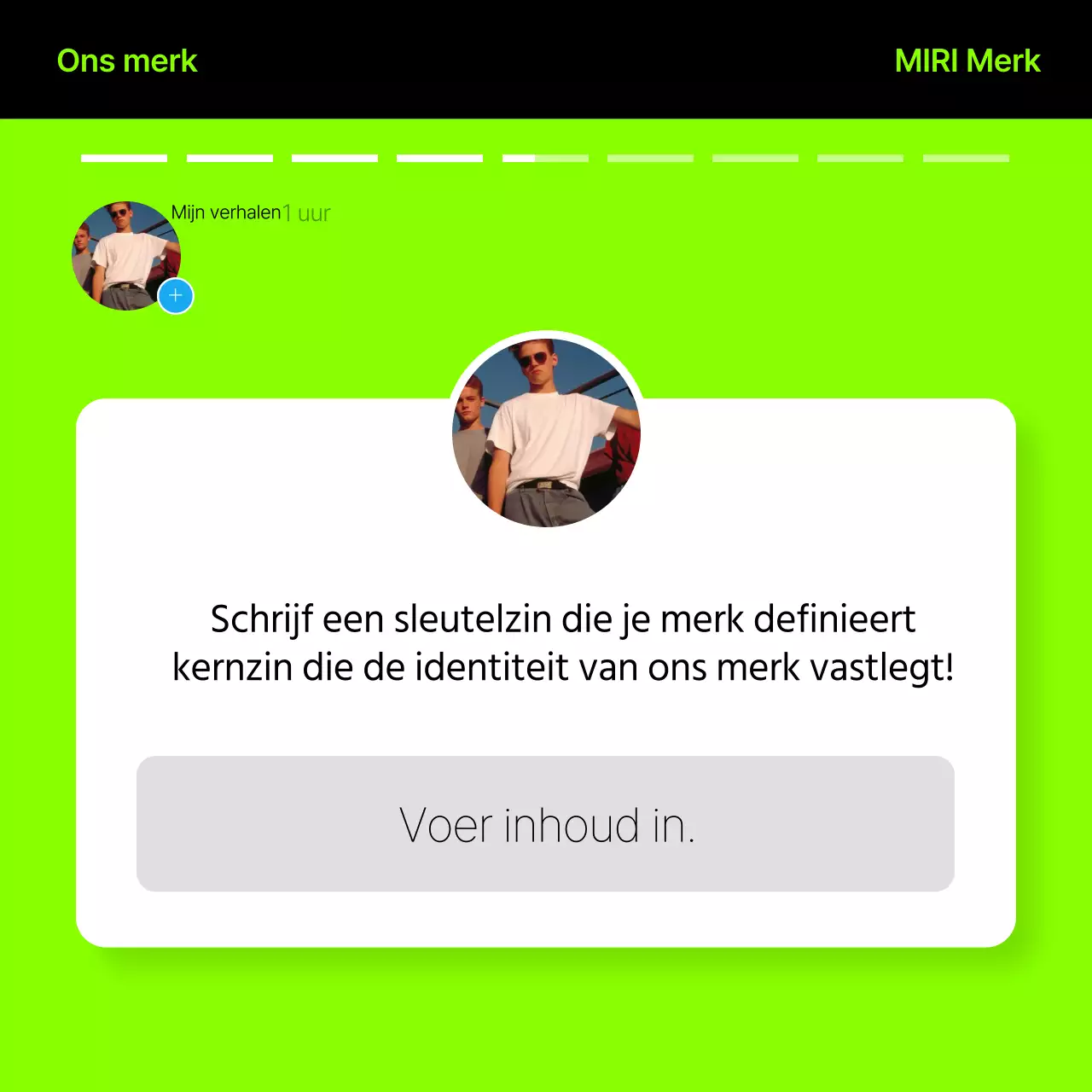 Een hippe, neon-zwarte merkprimer