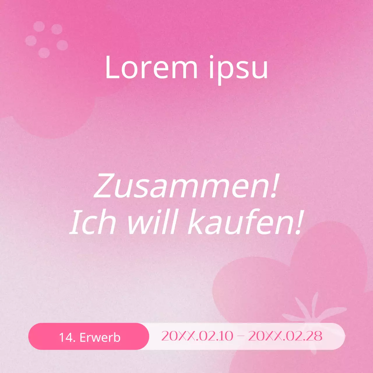 Förderung einer einfachen Zusammenarbeit beim Frühjahrseinkauf in Rosa