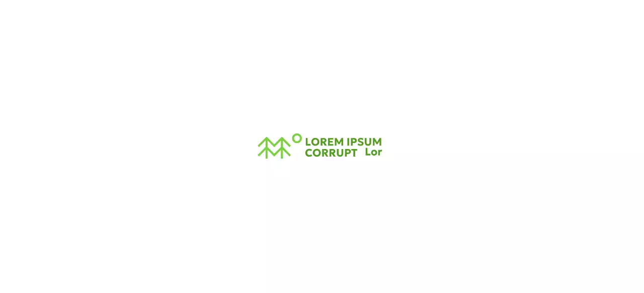 Sencilla conservación de la naturaleza con ilustraciones de árboles y colores verdes