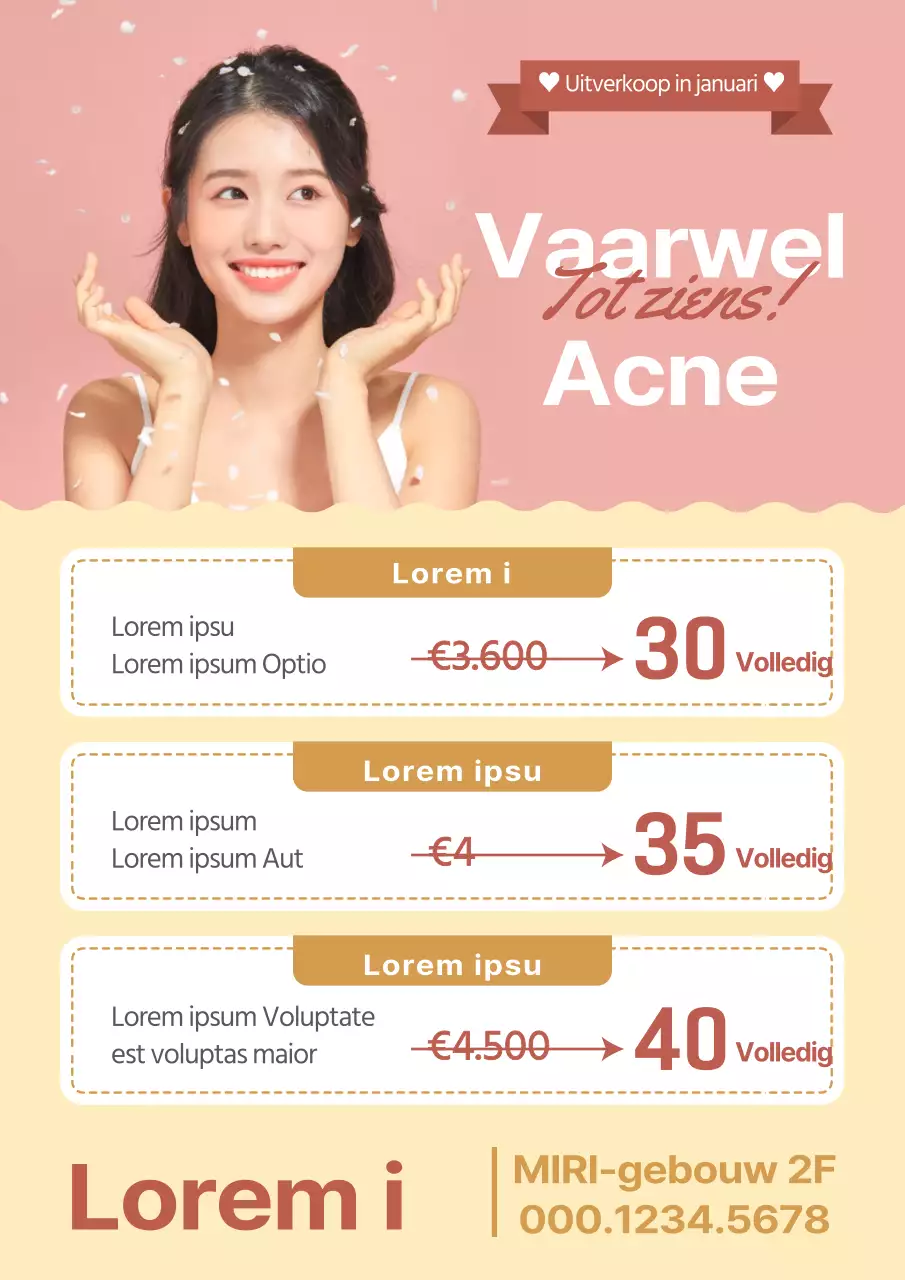 Roze Geel Levendig Dermatologie Evenement