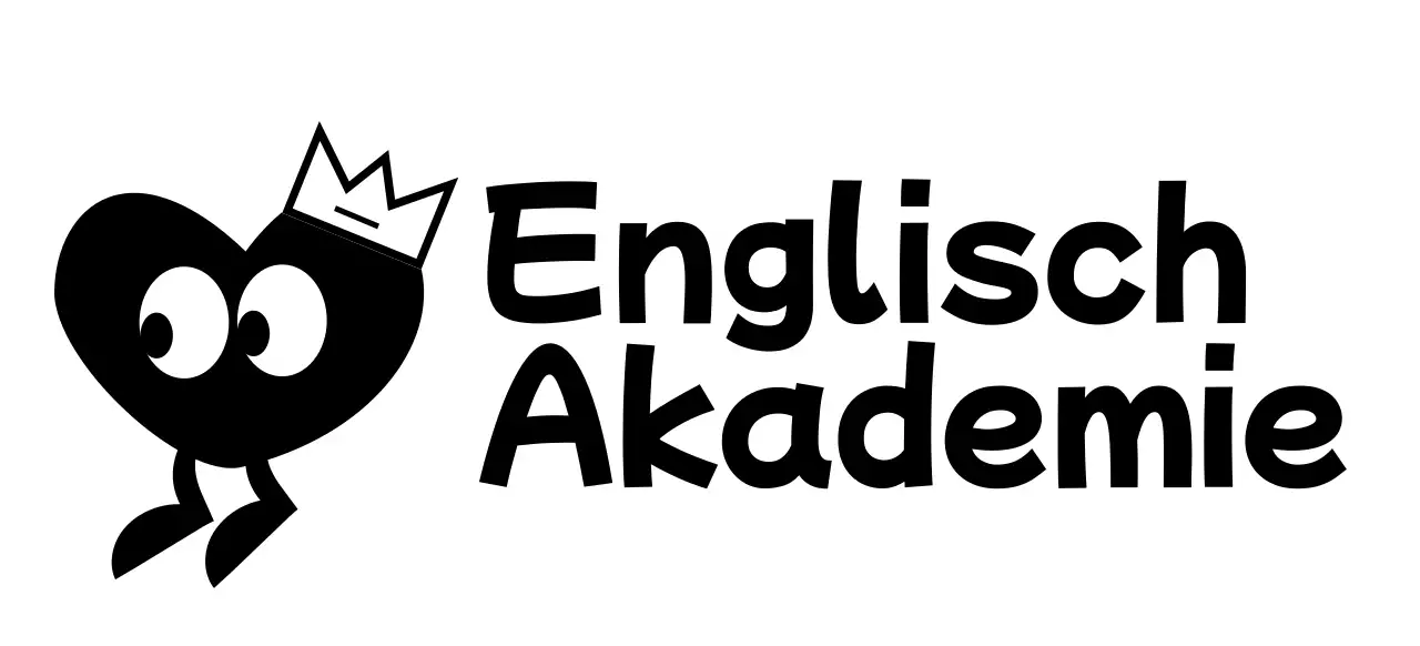 Ein niedliches Konzept einer englischen Sprachakademie mit Herzcharakteren