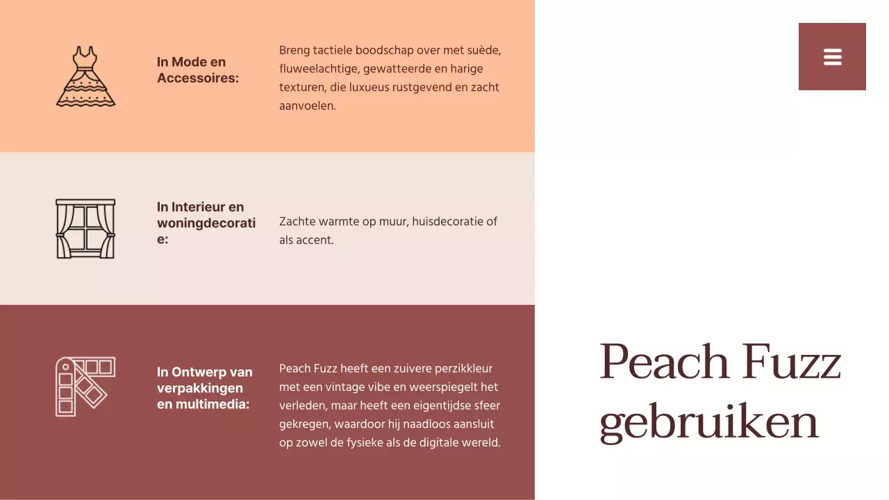 Beige en wit eenvoudig trendrapport hulpmiddelen