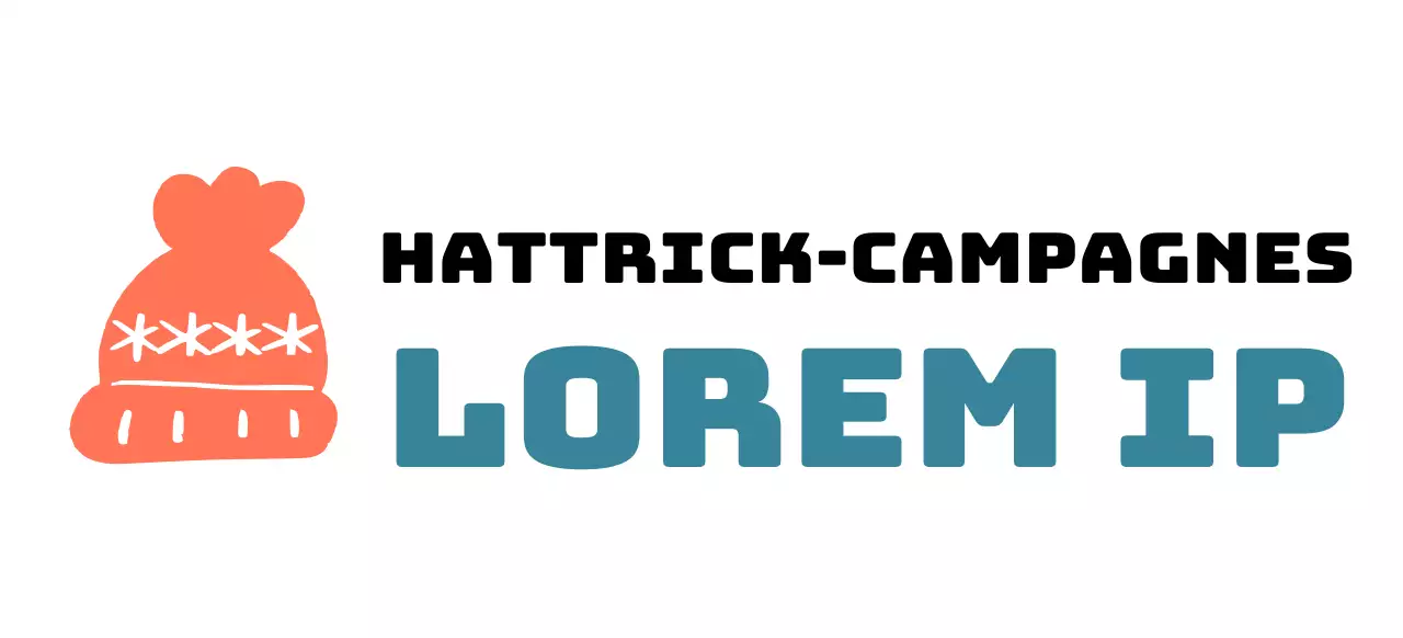 Campagnelogo met illustratie van een schattige breimuts