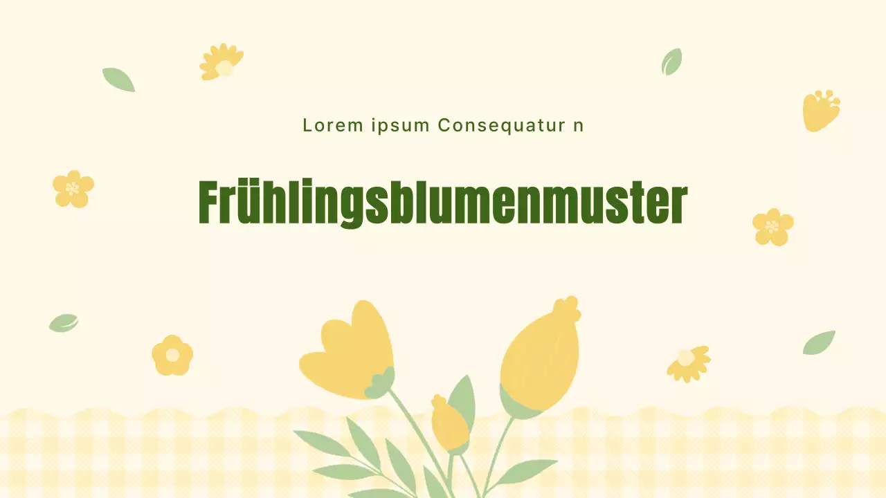 Planer mit gelbem und hübschem floralem Hintergrund