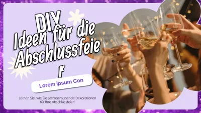 Lila und Weiß Trendy DIY Graduation Ideen Leitfaden