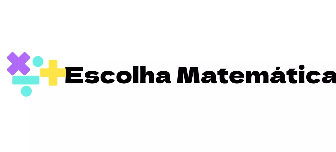 Conceito de logótipo de escola de matemática com símbolo de matemática multicolorido