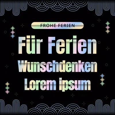 Traditionelle Regenbogen und schwarzes Konzept Urlaub Grußkarte