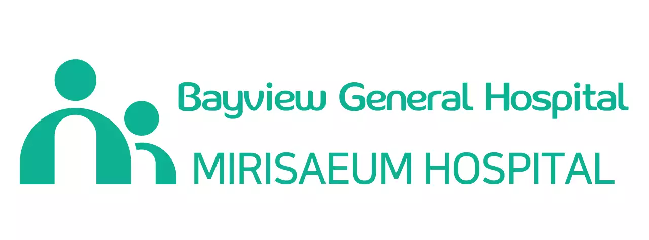 Hospital logo with a simple illustration concept