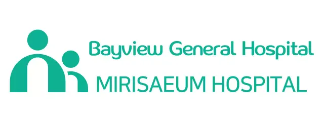 Logo bệnh viện với khái niệm minh họa đơn giản