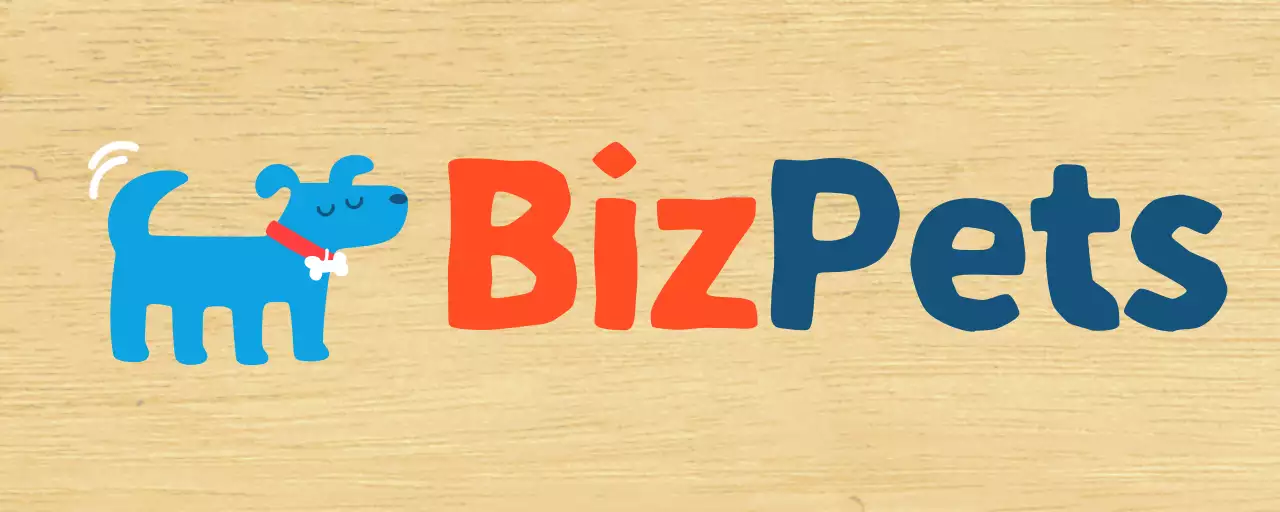 Promote a simple blue cute puppy cafe