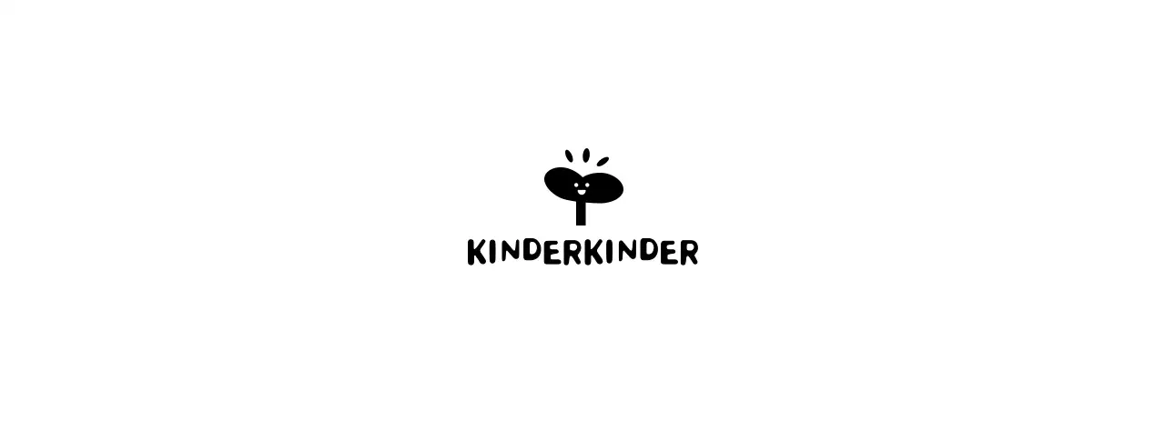 Kinder Cafe Design mit lächelnden Knospe Symbol