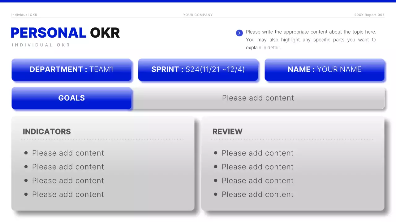 Blue Modern Business Template Presentation