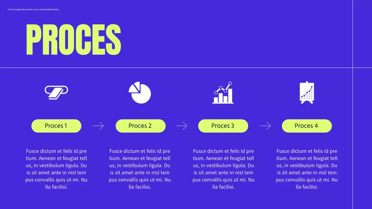 Blauw en neon modern zakelijk profielmateriaal