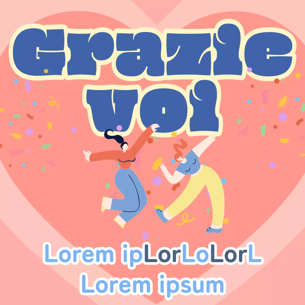 Semplice modello di miniatura blu e giallo per una newsletter