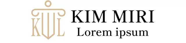 Uno studio legale di classe con un logo illustrato in oro