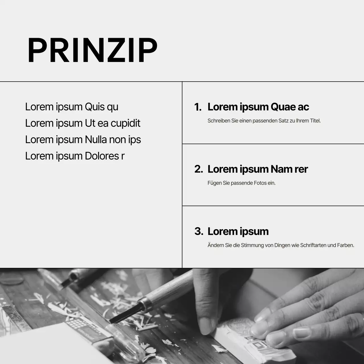 Schwarz-weiße minimalistische Innenraumpfosten der Marke