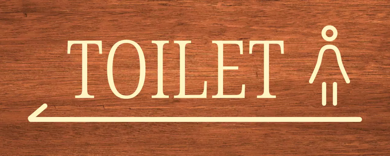 beige vrouw pictogram toilet locatie