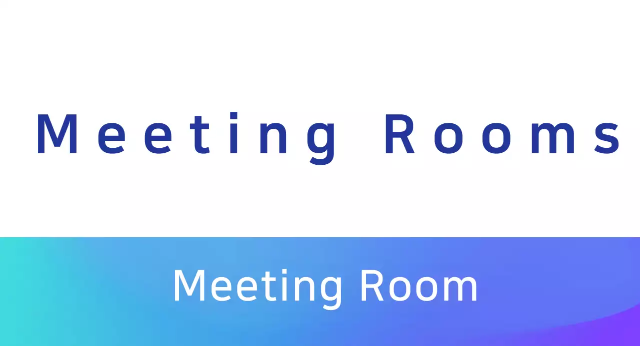 Blue gradient room announcements