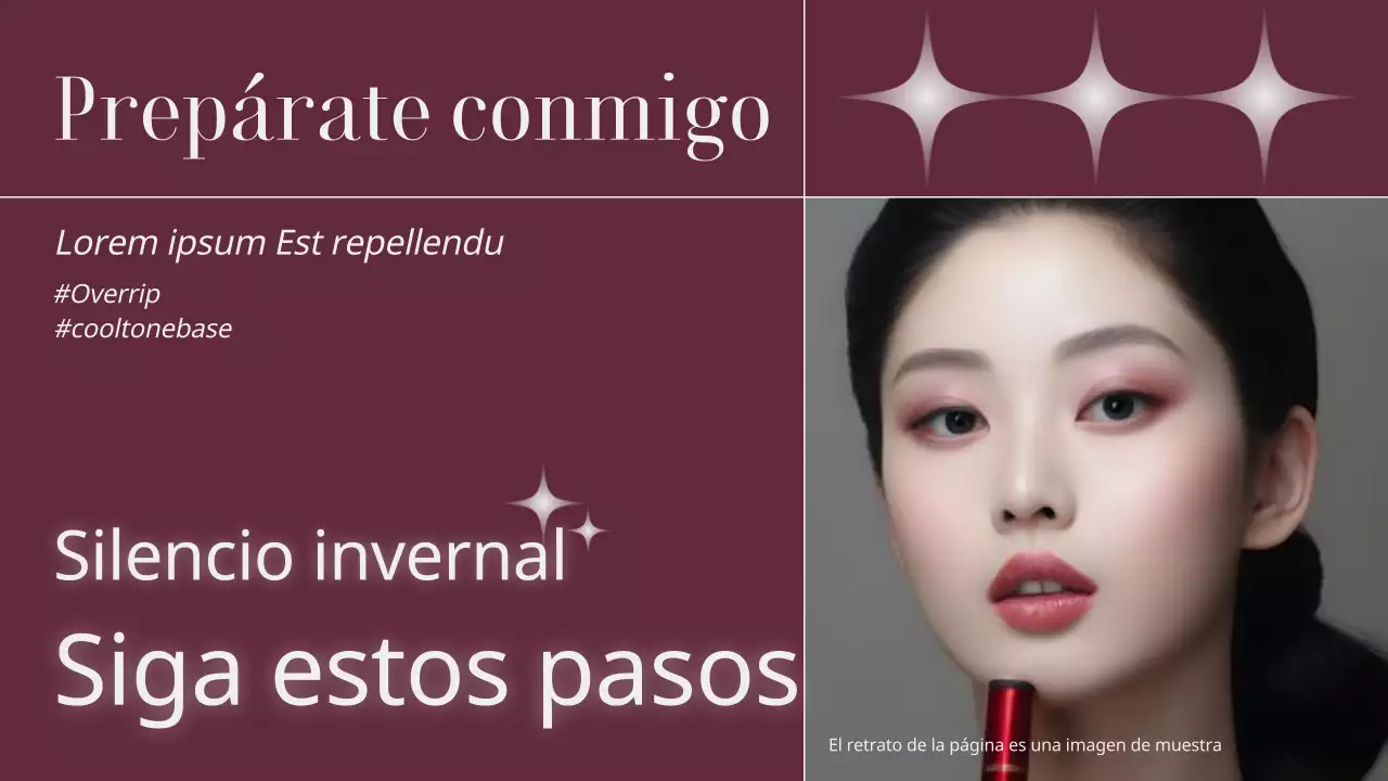 Sobre el sencillo look de maquillaje mudo de invierno de Borah