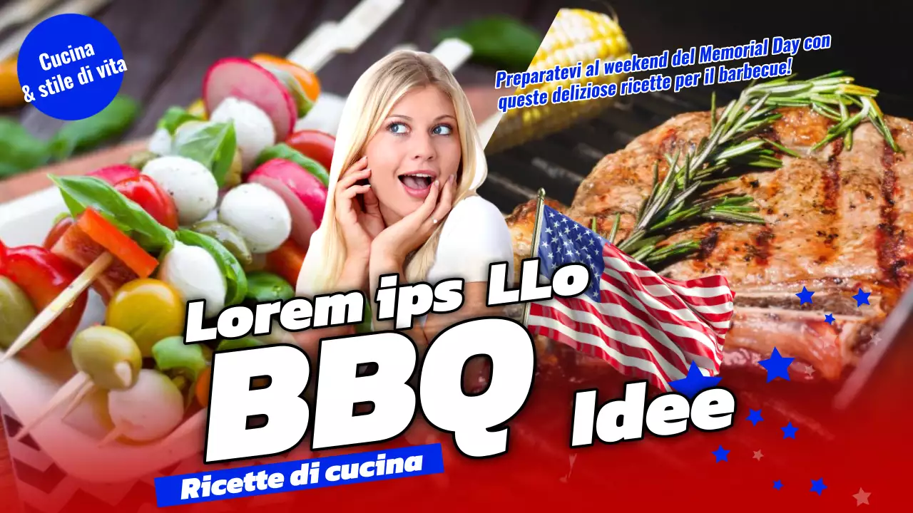Ricette americane di tendenza per il Memorial Day con un tocco di blu
