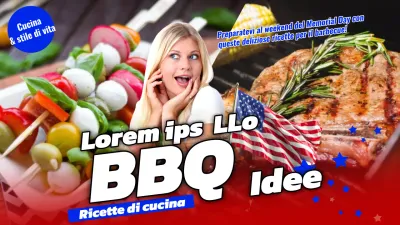 Ricette americane di tendenza per il Memorial Day con un tocco di blu
