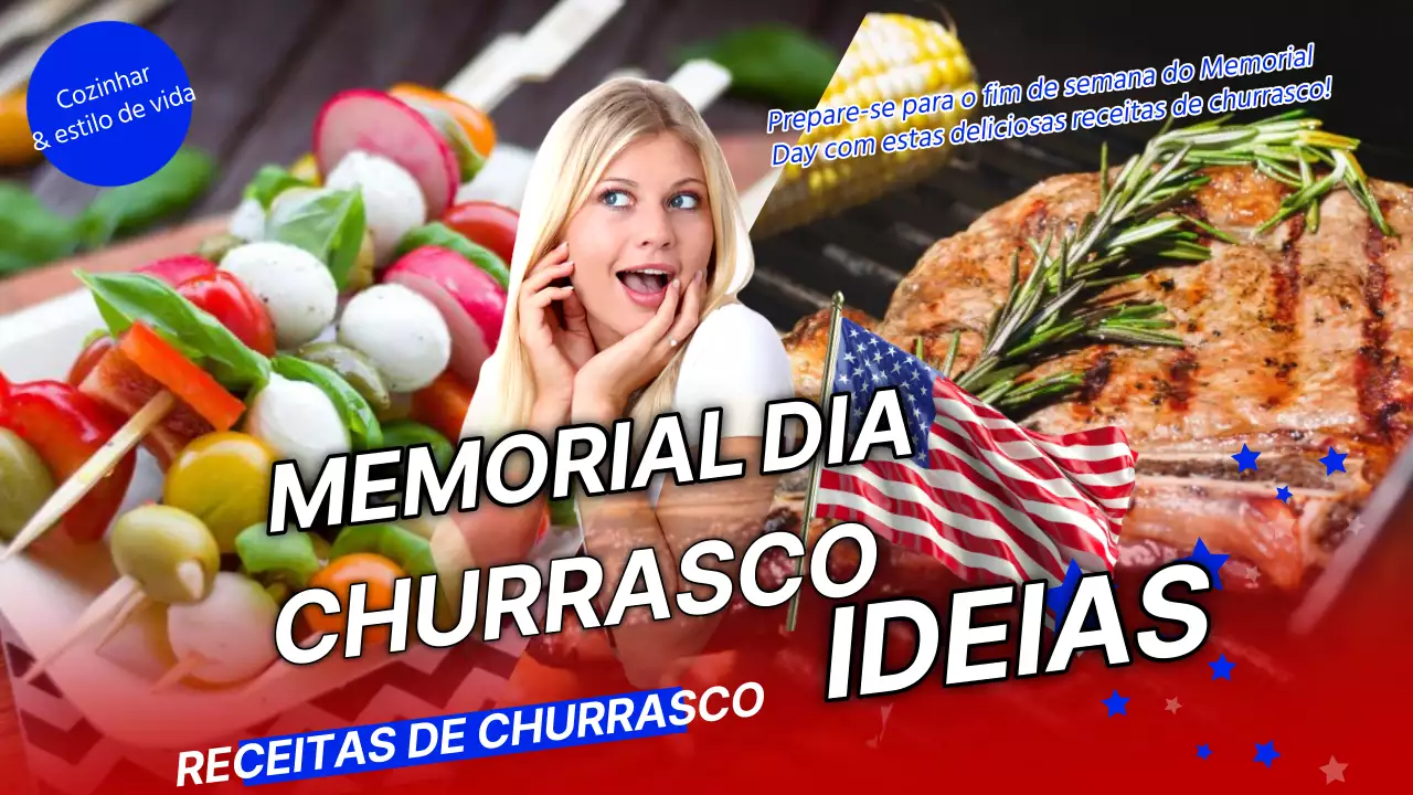 Receitas americanas para o Memorial Day com toques de azul