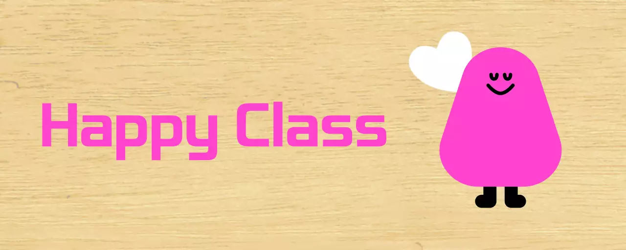 Pink Character Illustrated Kindergarten Class Guide