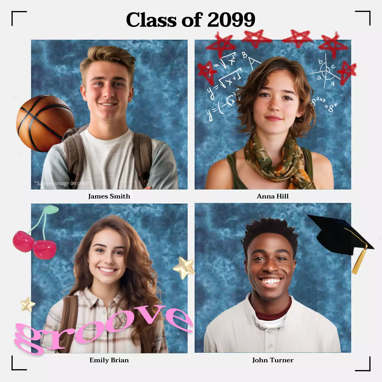 White Modern Graduation Yearbook Instagram Post