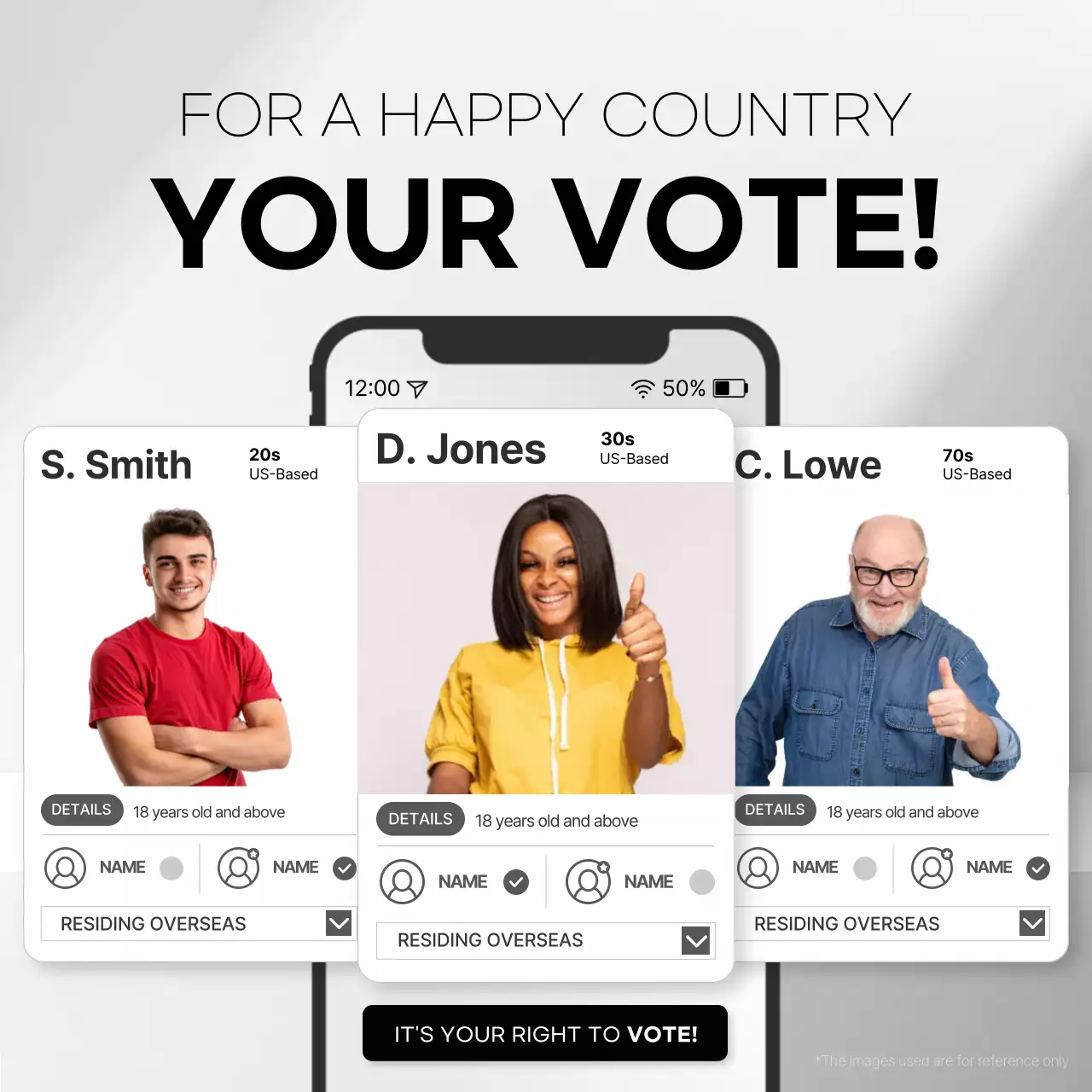 Grey Modern Voting Promotion Social Media Post