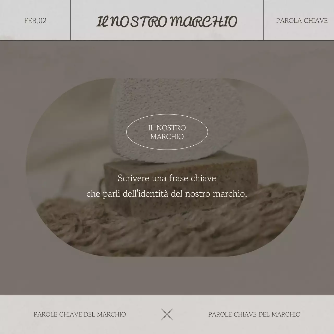 Beige e marrone per un moderno branding emozionale