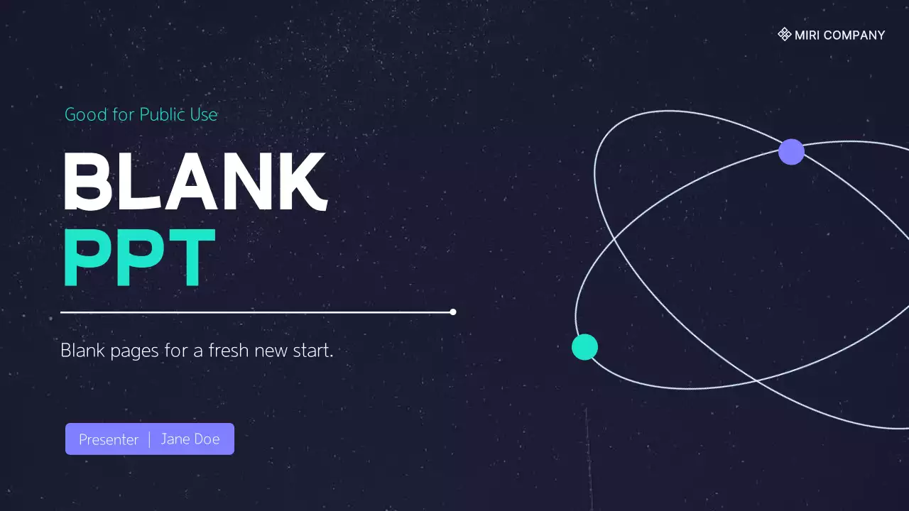 Navy Modern Template Presentation