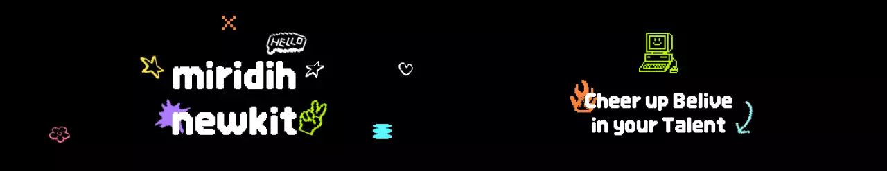 힙한 픽셀아트 컨셉의 웰컴키트