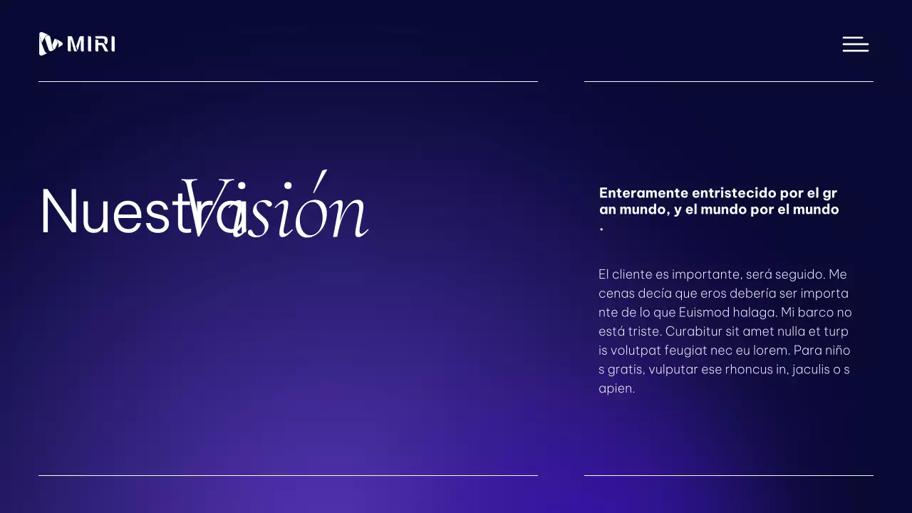 Material de perfil empresarial moderno y profesional en morado y blanco