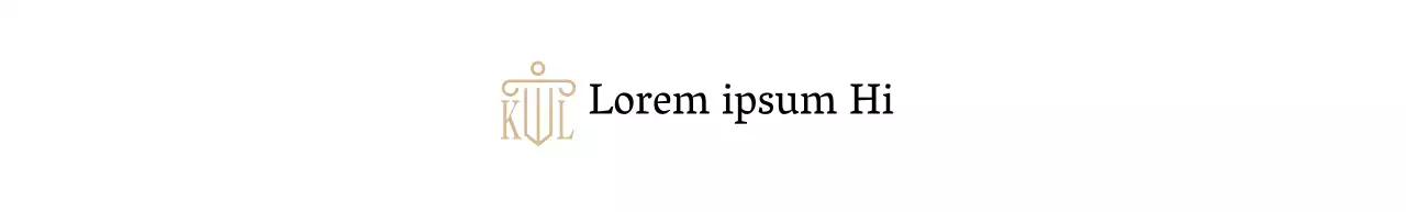 Um escritório de advogados com um toque de classe com um logótipo ilustrado a dourado