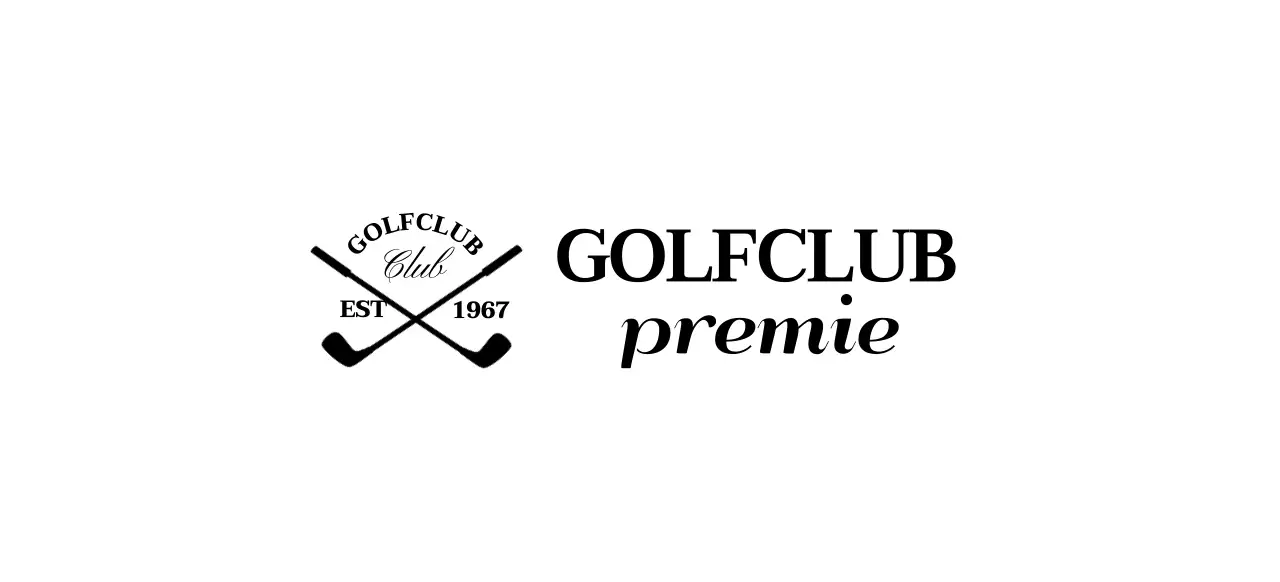 Golfclubs met het golfclublogo voor een stijlvolle look