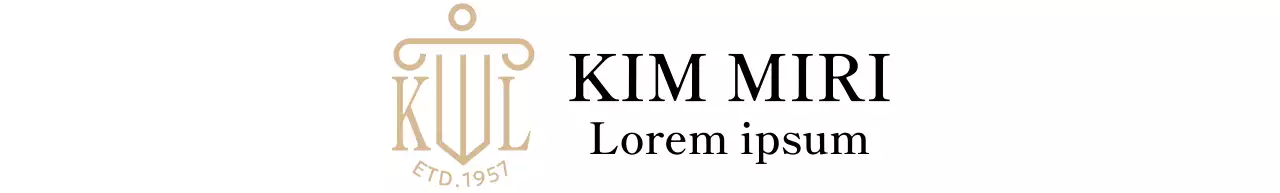 Eine Anwaltskanzlei mit edler Ausstrahlung und einem goldfarbenen Logo