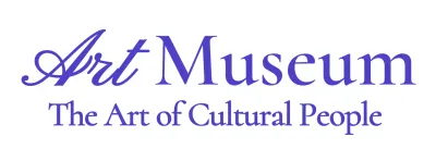 An art museum logo with a classy cursive concept
