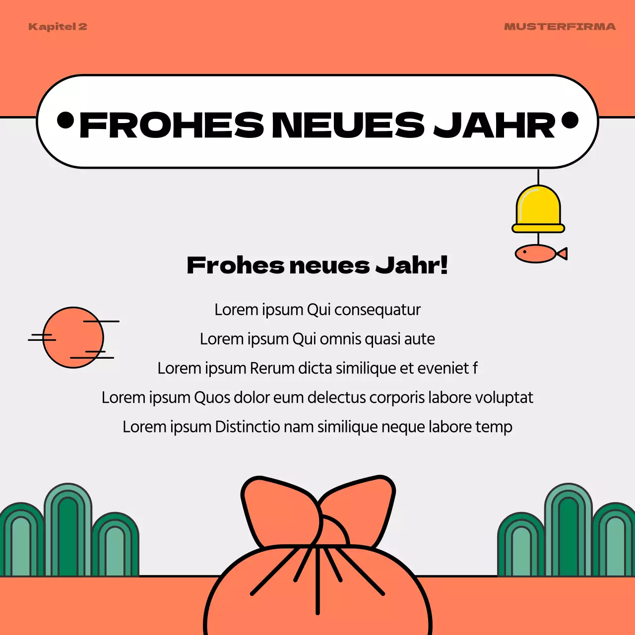 Eine graue und regenbogenfarbene HR-Jahresanzeige