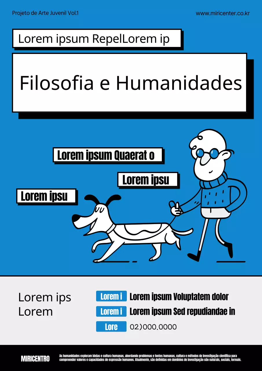 O que os estudantes de filosofia e humanidades queriam era um azul e cinzento kitsch.